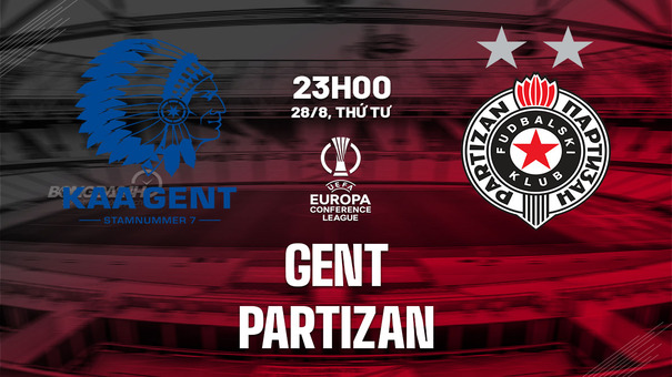 Nhận định bóng đá Gent vs Partizan 23h00 ngày 28/8 (Conference League 2024/25). Hãy đến F8BET cá cược bóng đá .