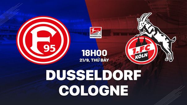 Nhận định bóng đá Dusseldorf vs Cologne 18h00 ngày 21/9 (Hạng 2 Đức 2024/25). Hãy đến F8BET cá cược bóng đá.